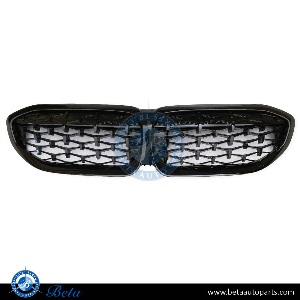 Grille Stars look Gloss Black color for BMW 3 Series G20 2019-up models, Part Number 51138075665 Grille Stars look Gloss Black color for BMW 3 Series G20 2019-up models, Part Number 51138075665